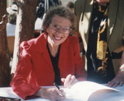 Holly Smith at book signing