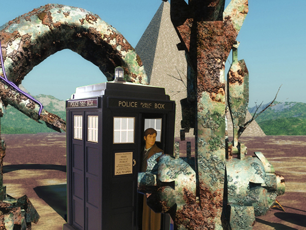 The Doctor visits the Robot Planet.