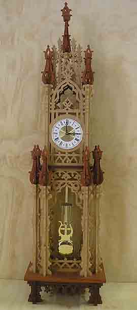 Tall Elegant Scroll Clock