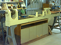 lathe situated in main workshop