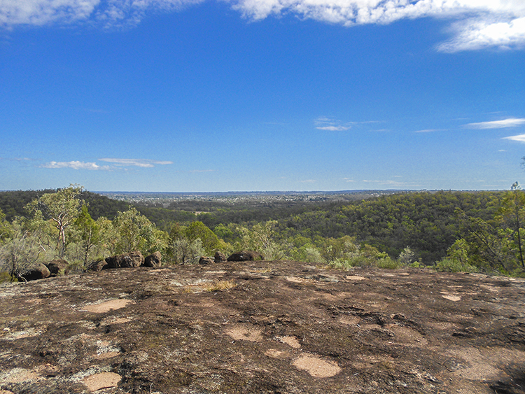 Inverell from Thunderbolt's Lookout at Goonoowigall - NSW Australia