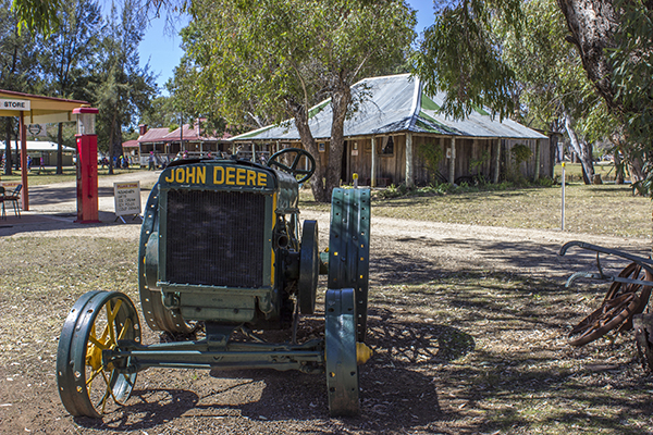 A John Deere Tractor at the Pioneer Village Inverell