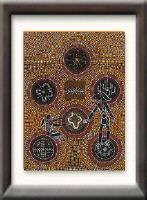 Aboriginal Art - Dharawal  by The Myall Creek artist - Colin Isaacs