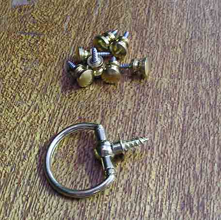 brass hanging rings