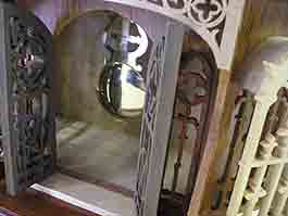 doors open to reveal pendulum